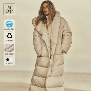 Polo冬季 新款 保暖连帽廓形长款 Marc 时尚 羽绒服女 吉赛尔同款