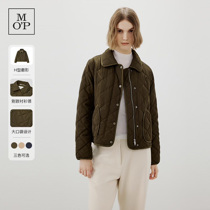 [巴恩风穿搭]Marc O'Polo冬新款环保面料复古巨好看棉服外套女