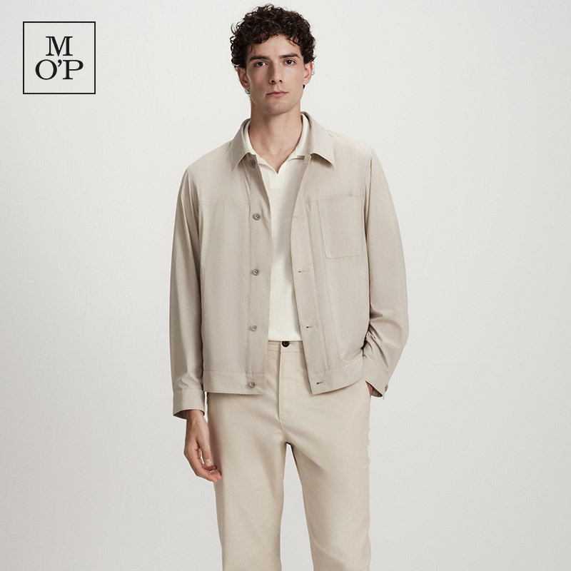 MarcO'Polo/MOP2026春季新款休闲舒适外套男装夹克透气翻领防晒服