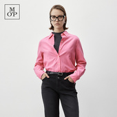 衬衫 Polo 新款 Marc 素色棉磨毛长袖 MOP冬季 高级轻奢时尚 女上衣