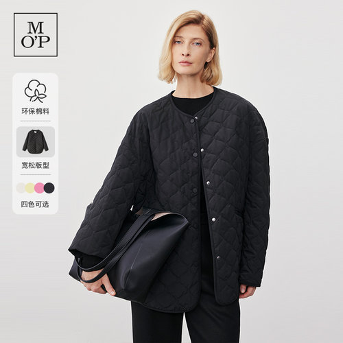 【环保面料】Marc O'Polo/MOP冬季新款时尚廓形静奢风棉服外套女