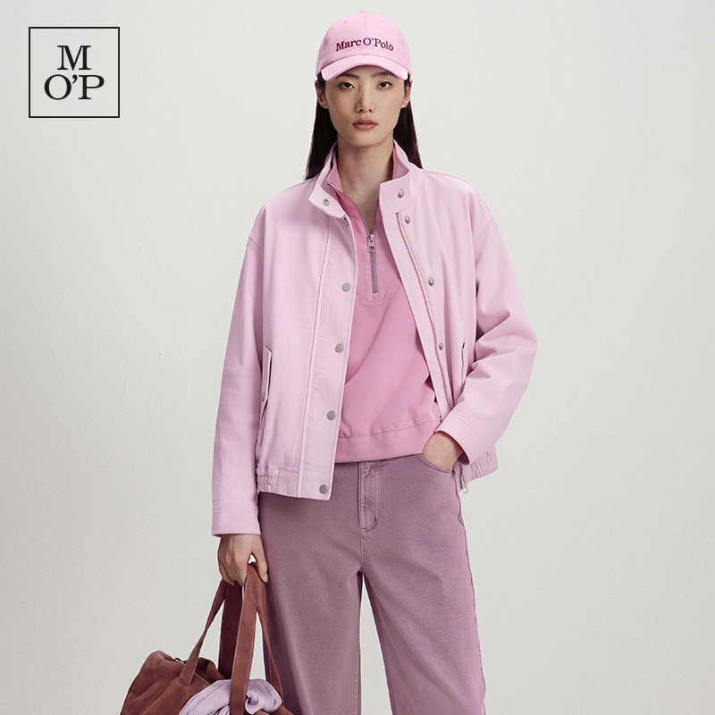 Marc O'Polo/MOP2026秋季新款时尚浅粉工装短款牛仔外套女士夹克