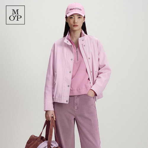 Marc O'Polo/MOP2026秋季新款时尚浅粉工装短款牛仔外套女士夹克