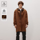 冬季 Polo Marc MOP 商场同款 新款 绵羊毛混纺翻领毛呢风衣男