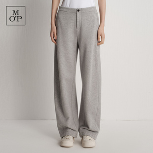 高腰弯刀保暖针织卫裤 MOP新款 100%棉 休闲裤 汤圆TOYO