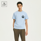 纯棉胸口简约印花宽松短袖 Polo Marc MOP 2025春夏新款 T恤男士