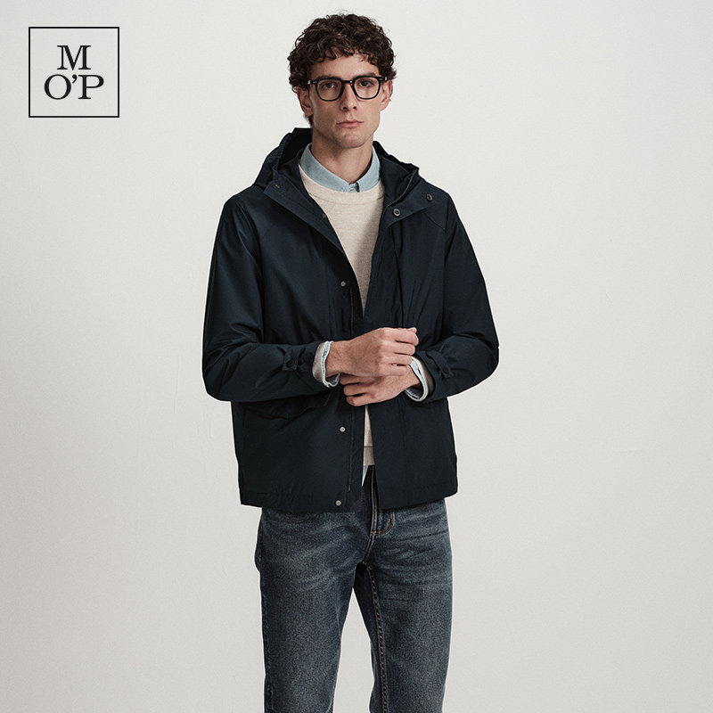 Marc O'Polo/MOP2026春季新款户外机能修身质感连帽夹克男士外套