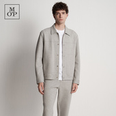 索罗娜棉混纺衬衫 Marc 领商务卫衣外套男 MOP2025秋季 新款 Polo