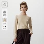 女士 100%绵羊毛 新款 Marc MOP春季 针织衫 Polo 内搭打底长袖