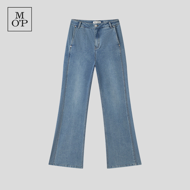 Marc O'Polo/MOP2026春季新款时髦高腰设计显瘦微喇牛仔长裤女装,女装/女士精品,牛仔裤,淘宝优惠券,粉丝福利购,淘宝优惠卷