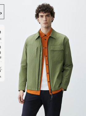 Marc O'Polo/MOP 春季新款简约防水薄款外套衬衫式简约旅行夹克男