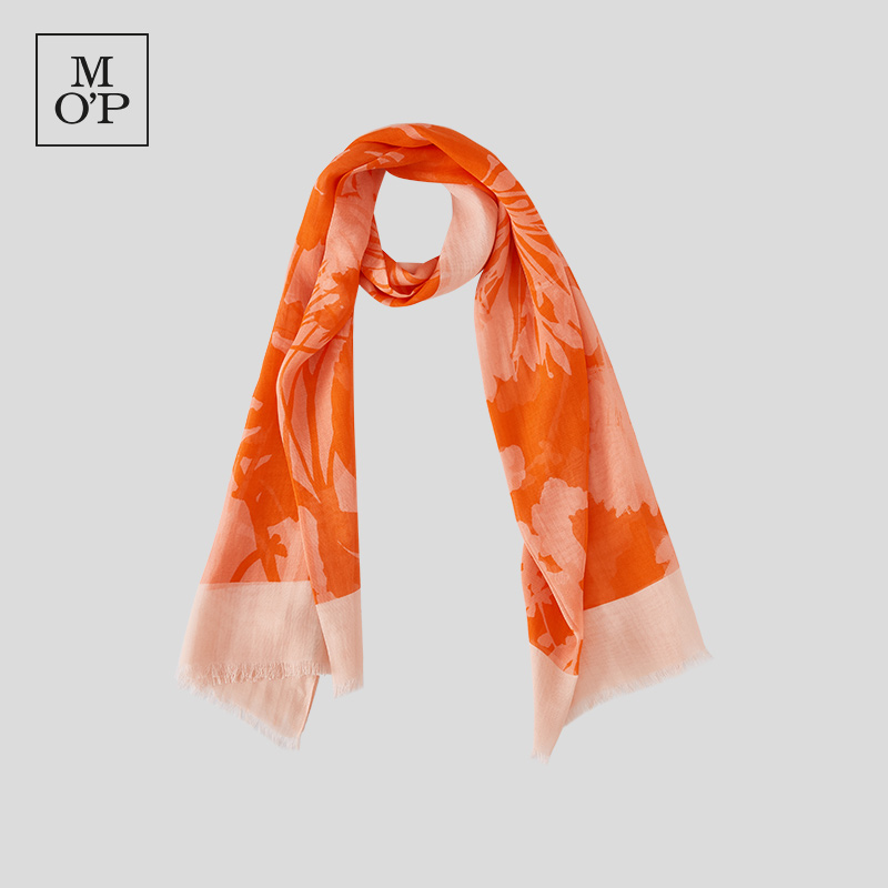 Marc O'Polo/MOP 2025夏季新款莫代尔纤维高级感薄透气印花丝巾女