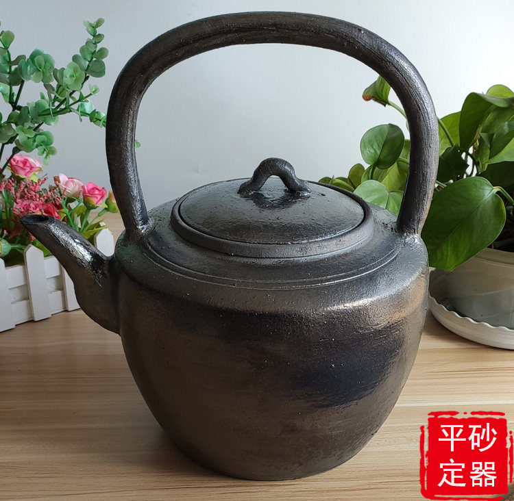 古州泥匠古州泥匠平定砂锅黑砂大茶壶煮茶泡茶全手工烧水壶手工家