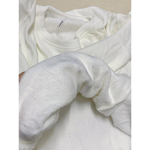 加绒加厚长袖T恤女秋冬内搭纯色德绒打底衫宽松显瘦保暖小衫上衣