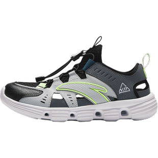 安踏儿童溯溪鞋2026夏季新款运动凉鞋大小童男童网面一脚蹬洞洞鞋