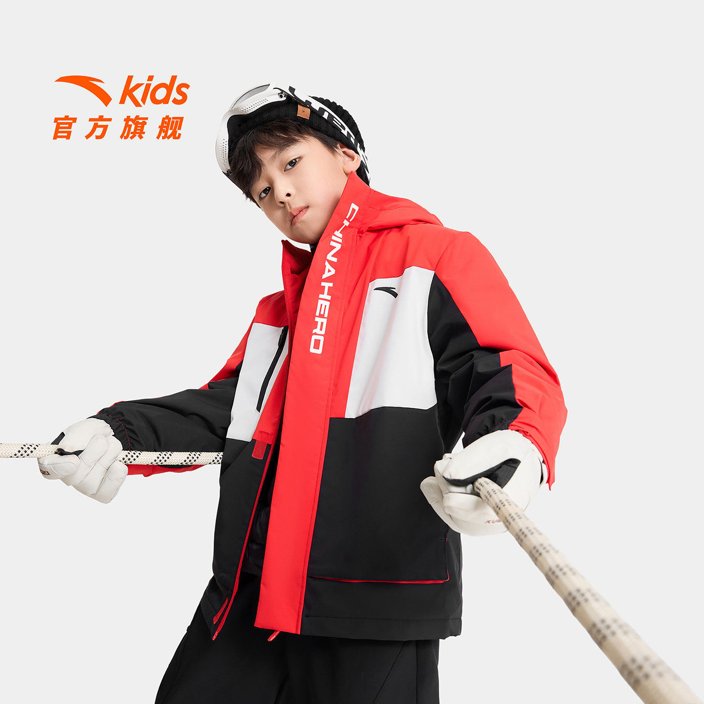 安踏儿童男大童两件套上衣