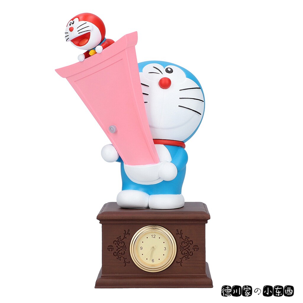 日本代购 哆啦A梦 机器猫 任意门 可爱 卡通 手办景品 小台钟座钟