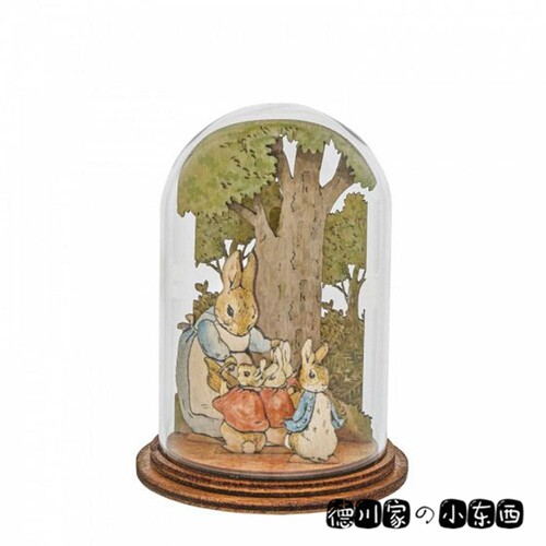 日本代购 彼得兔 Peter Rabbit 木片 微景观 可爱 动漫 装饰摆件