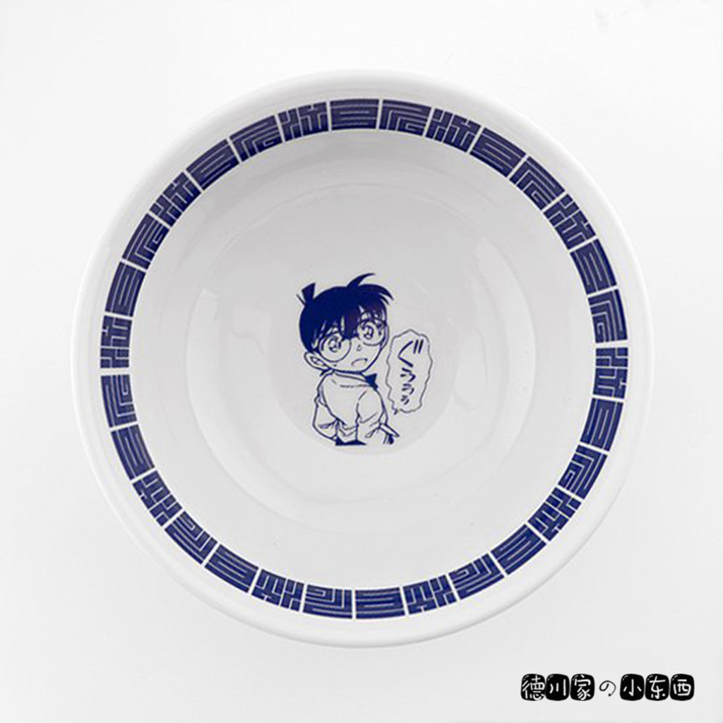 日本代购 名侦探柯南 小岛元太 蓝白 收藏纪念 陶瓷 盘子 碟子