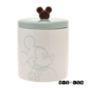 日本代购 米老鼠 米奇 米妮 可爱 陶瓷 咖啡豆罐子 储物罐 食品罐