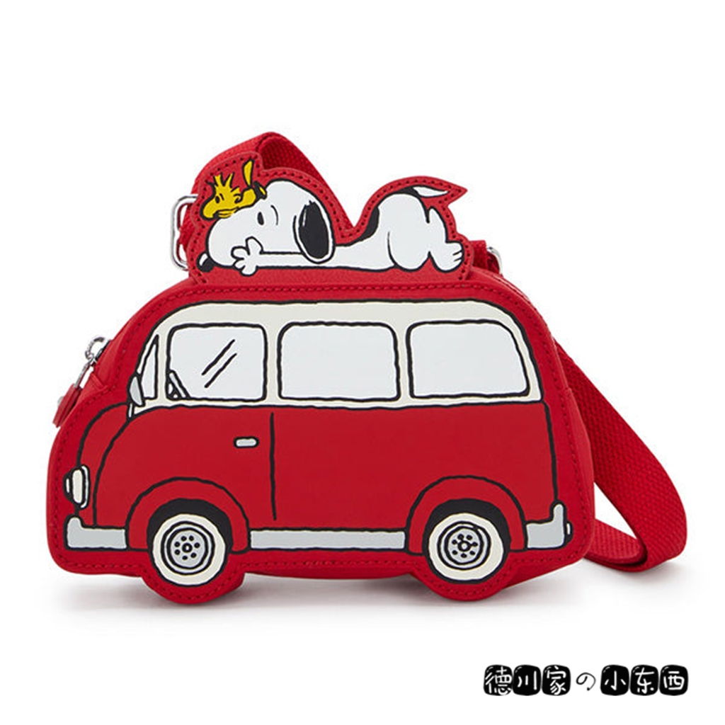 日本代购 snoopy 史努比 联名 汽车 红色小包 单肩包 斜挎包 女包