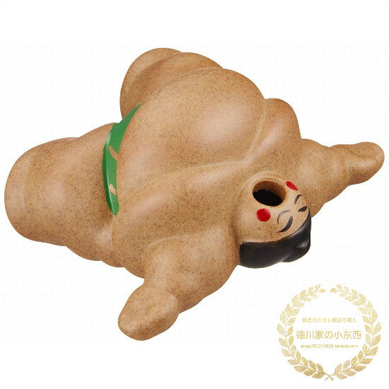 日本代购传统和风土特产相扑力士陶人形酣睡造型可爱特色收藏摆件