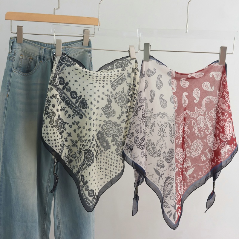 丝巾腰带女2025新款装饰搭配裤子腰间牛仔裤配裙子叠穿三角巾屁帘