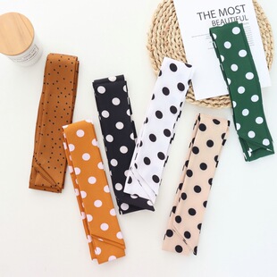 波点春夏装饰细长条窄丝巾女韩国百搭飘带潮丝带超长腰带复古领巾