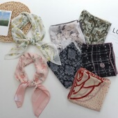 防晒纱巾70 夏季 薄款 70仿真丝天丝棉丝巾高级感百搭气质头巾方巾