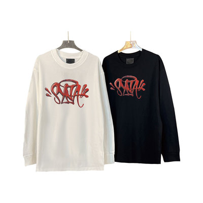 美式复古字母印花宽松休闲长袖