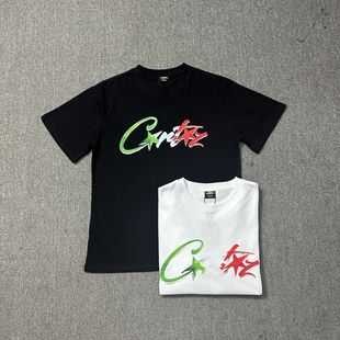 美式潮牌Corteiz恶魔岛字母印花短袖T恤衫宽松圆领情侣纯棉上衣