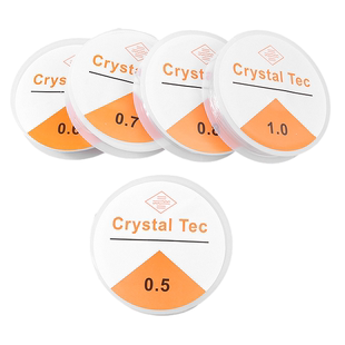 DIY串珠线0.4水晶0.6圆弹力线0.7弹力丝手链穿珠0.8毫米透明白色