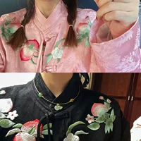 «Peach Peach Little Embermall» Оригинальная китайская персиковая вышивка, национальная ветряная куртка [Momonaco Momoa Pavilion]