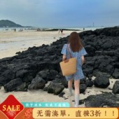 定制法式 momonaco 碎花蓝格set 棉质松弛