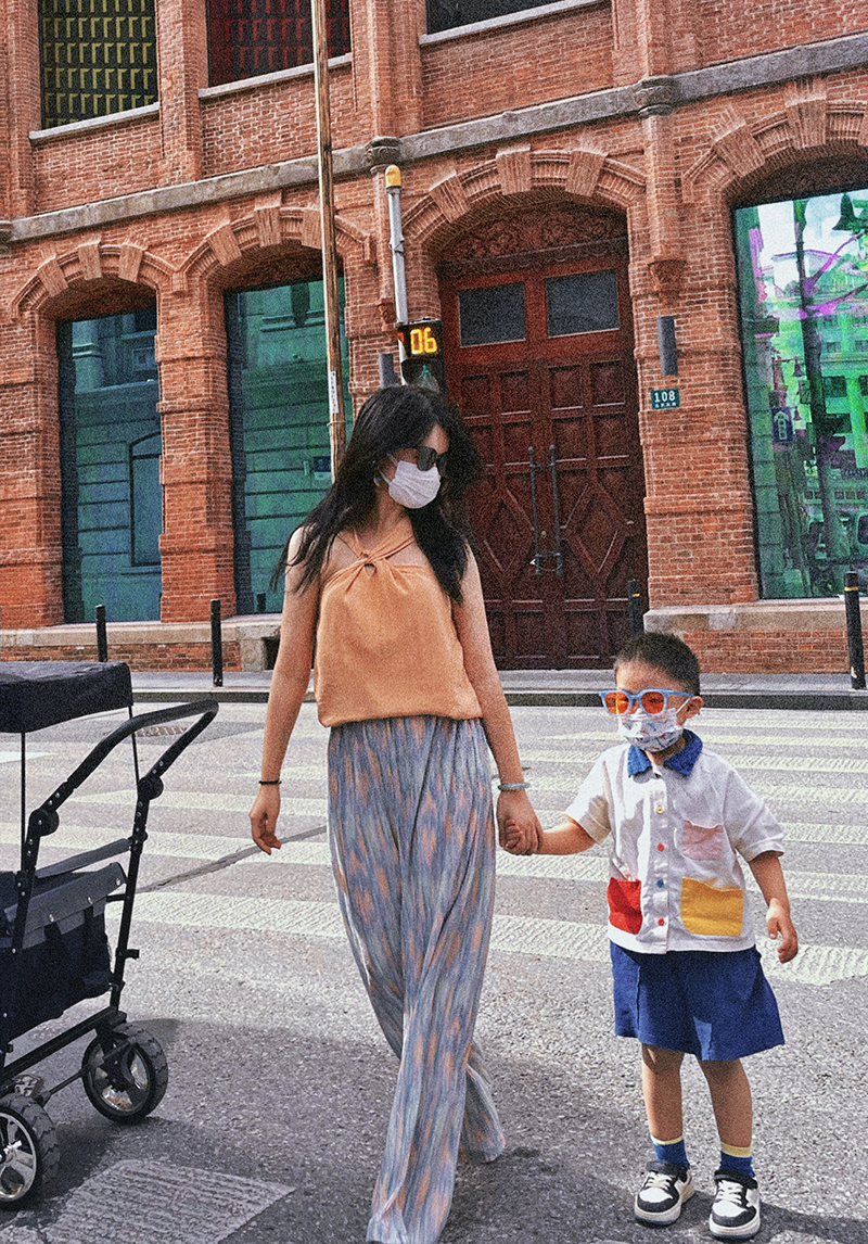 《陌陌那阁·放青松》原创松树刺绣 双面穿挂脖纯欲系国风背心