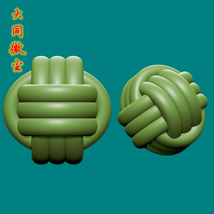 编织钩织球绘图圆雕图三维图STL雕刻2D/3D打印立体图 编织结配珠图片