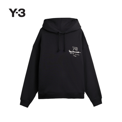 Y-3/Y3山本耀司春季男女同款时尚休闲连帽卫衣KB2604