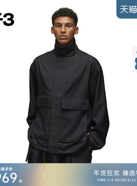Y-3/Y3山本耀司2025秋季新品男士高领流苏涂鸦休闲夹克外套JN3719