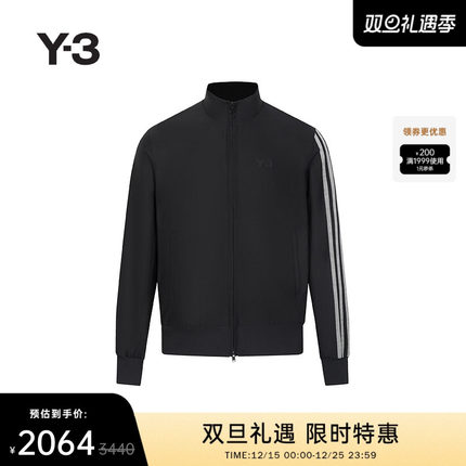 [季末折扣]Y3山本耀司秋季情侣运动拉链宽松夹克茄克外套IB0388