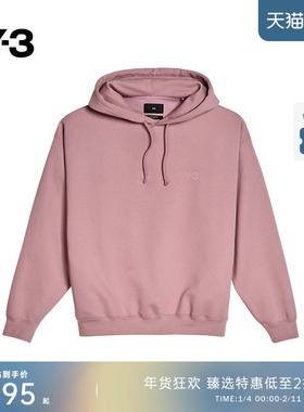 Y-3/Y3山本耀司男女秋季抽绳连帽卫衣运动休闲宽松重磅套头JD9819