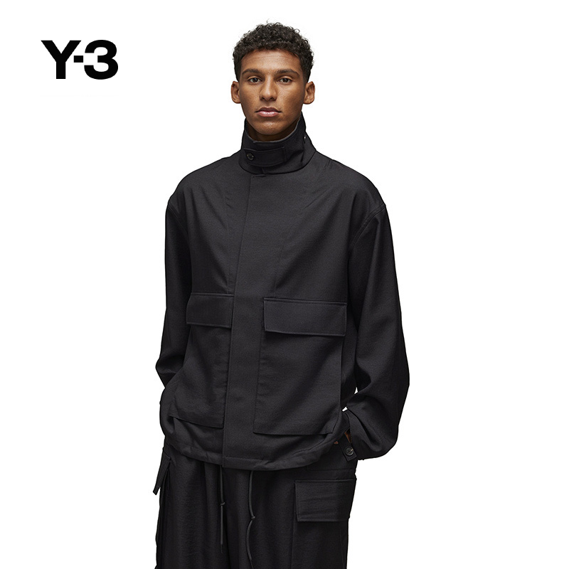 Y-3/Y3山本耀司2025秋季新品男士高领流苏涂鸦休闲夹克外套JN3719