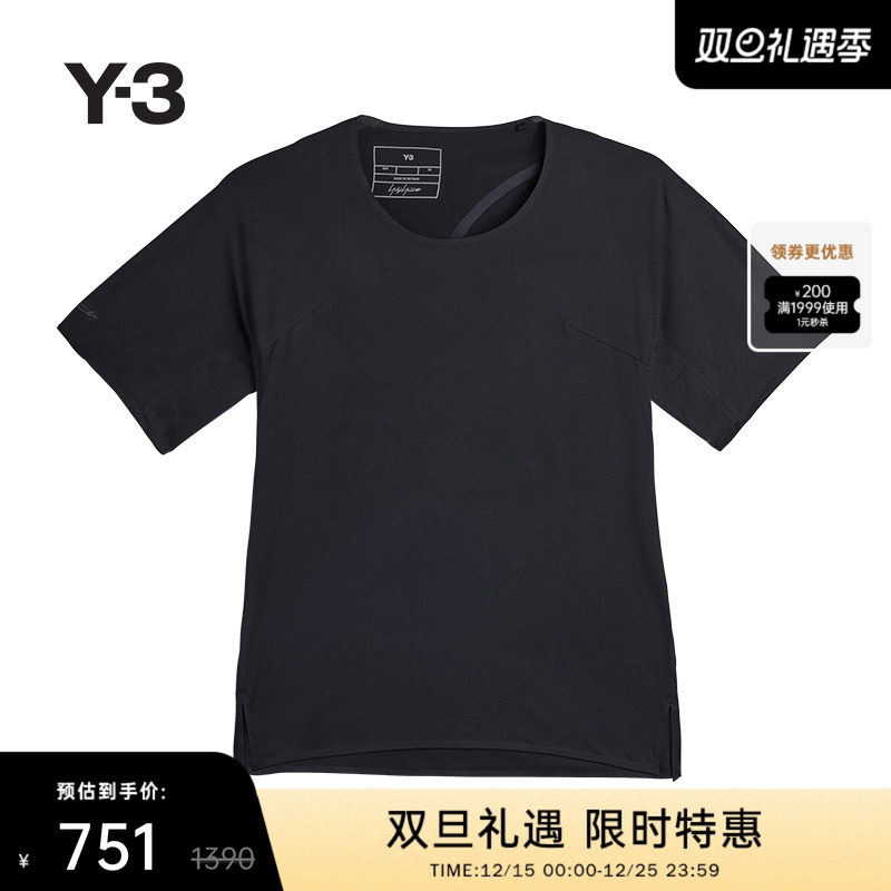 Y-3/Y3山本耀司2025秋冬新品女士修身运动跑步短袖T恤JW3759