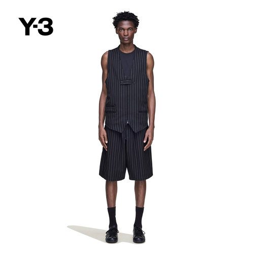 Y-3/Y3山本耀司男士细条纹时尚短裤KR1690
