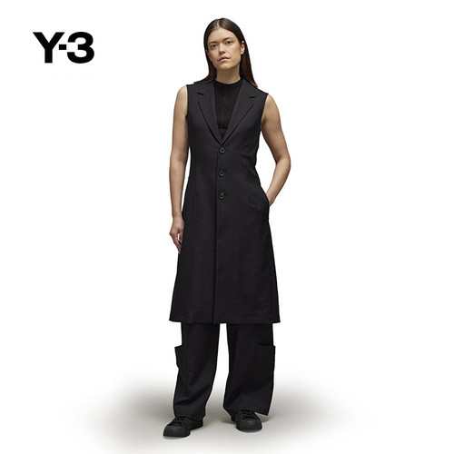 Y-3/Y3山本耀司女士长款流苏西装款时尚背心JN3703