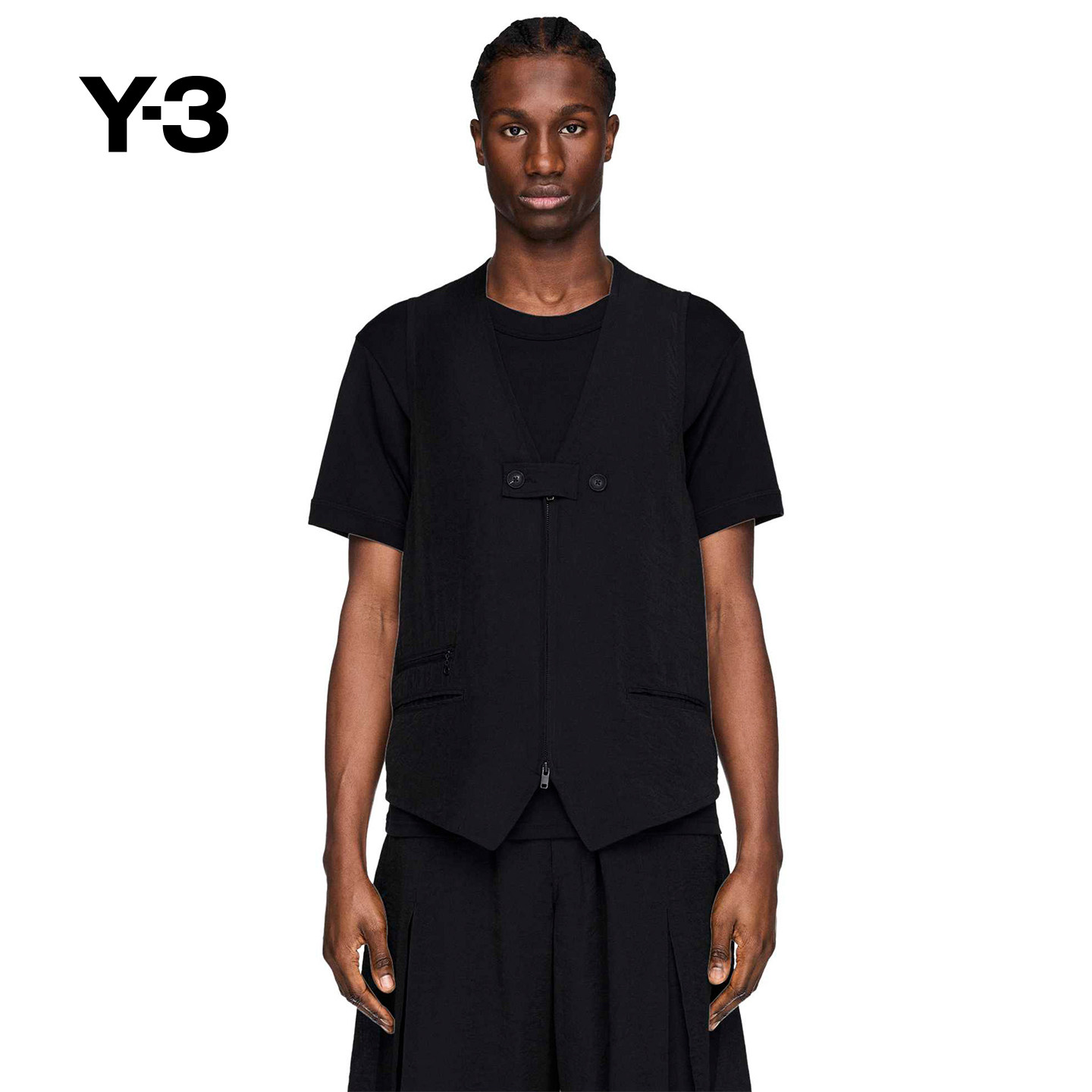 [新品首降]Y-3/Y3山本耀司男士时尚休闲西装马甲背心KH0416