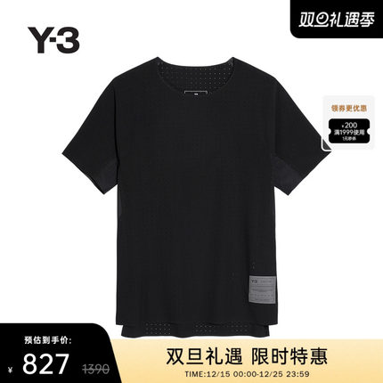 Y-3/Y3 山本耀司2025春季新品时尚休闲男士短袖T恤JN4884