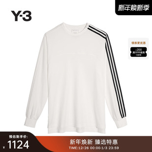 条纹长袖 休闲男士 Y3山本耀司2025秋冬时尚 T恤JM7847