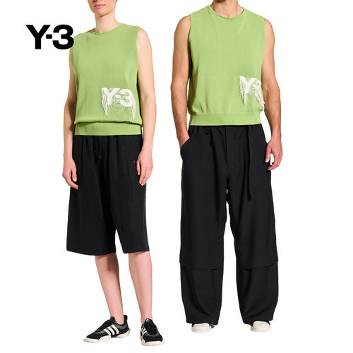 Y-3/Y3山本耀司男女同款圆领针织无袖背心JN1984