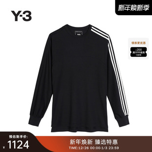 休闲撞色长袖 时尚 Y3山本耀司2025秋冬男士 T恤JN4987