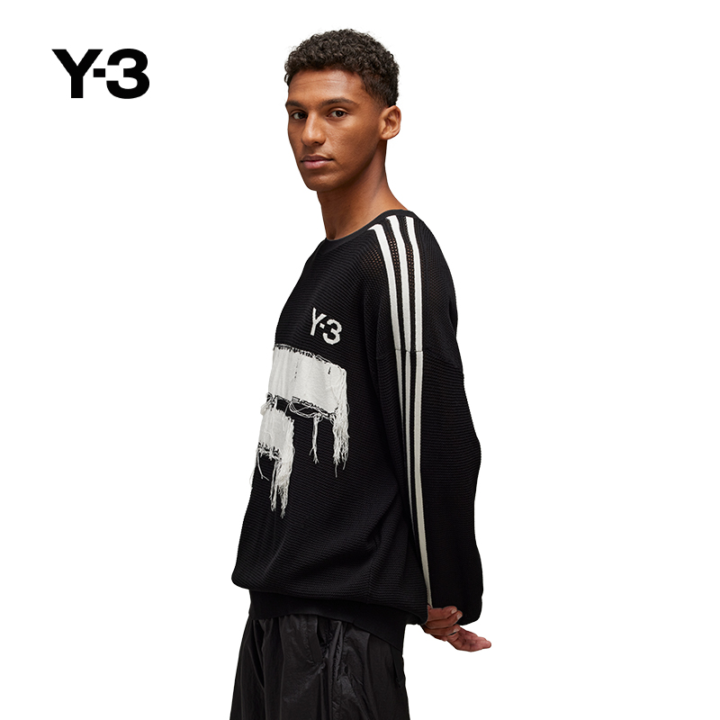 Y-3/Y3山本耀司2025秋季男女同款时尚休闲撞色卫衣JN4873